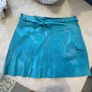 Express 100% Leather Skirt VINTAGE Size 1/2